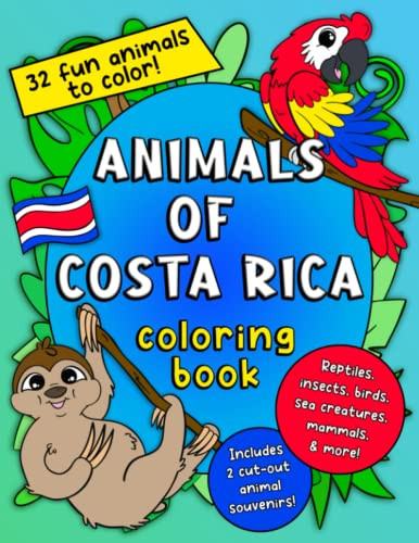 Animals of Costa Rica: Coloring Book