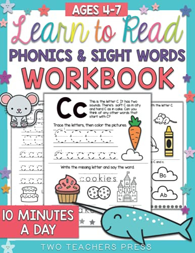 Learn to Read: Phonics Activity Workbook for Beginning Readers | Learn