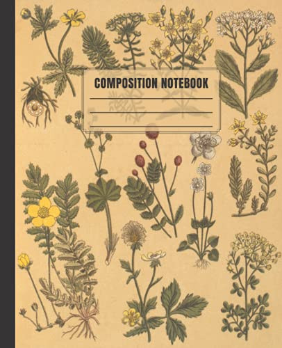 Vintage Botanical Composition Notebook