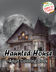 Haunted House Adult Coloring Book