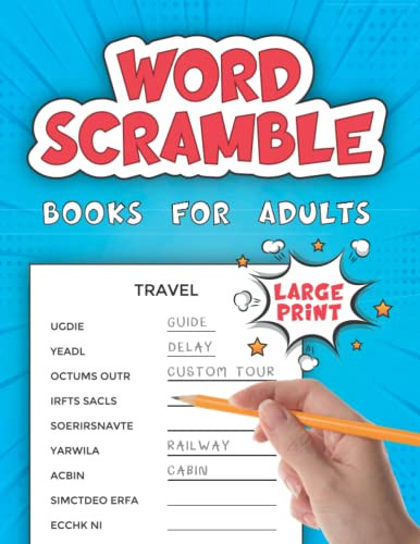 Word Scramble Books for Adults