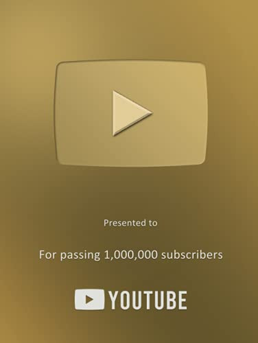 YouTube 1 Million Subscriber Play Button