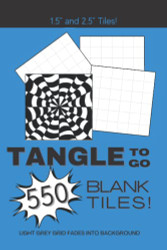 Tangle To Go: Blank Tile Book: Zentangle Tiles Sketchbook Art Therapy