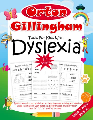 Orton Gillingham Tools For Kids With Dyslexia. Workbook with 100
