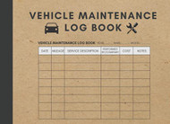 Vehicle Maintenance Log Book: Repair and Service Log Book for Cars