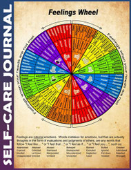 Self Care Journal: social worker Feelings Wheel emotion Invest 10