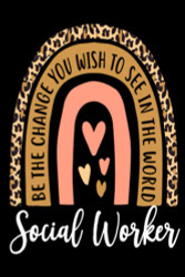 Social Worker: Best gift for social worker - 6x9 inch Ruled Notebook