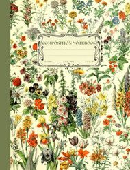 Composition Notebook: Vintage Botanical Illustration. College Ruled