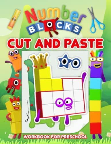 Numberblocks Cut And Paste Workbook For Preschool