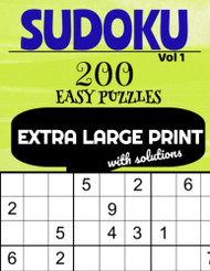 Extra Large Print Sudoku Puzzles Easy Volume 1