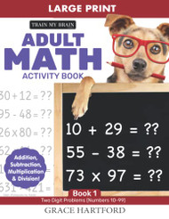 Adult Math Activity Book: Large Print