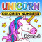 Unicorn Color by Numbers for Kids Ages 4-8