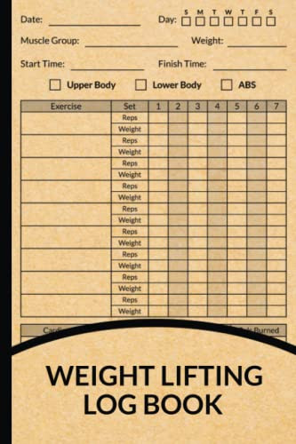 Weight Lifting Log Book