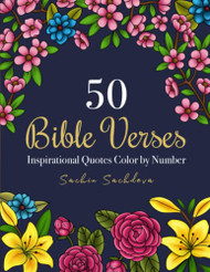 50 Bible Verses: Inspirational Quotes Color by Number Coloring Book