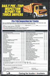 DAILY PRE-TRIP INSPECTION REPORT FOR TRUCK DRIVERS