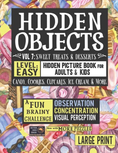 Hidden Objects Easy Hidden Picture Book for Adults & Kids