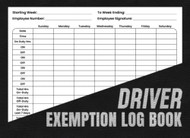 Driver Exemption Log Book