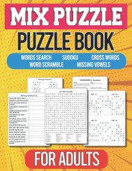 Puzzle Book for Adults Mix Puzzle Words Search Sudoku Cross Words