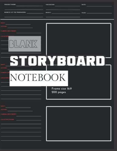 Blank Storyboard Notebook - Storyboard Notebook For Filmmakers