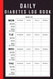 Daily Diabetes Log Book - Pocket Size