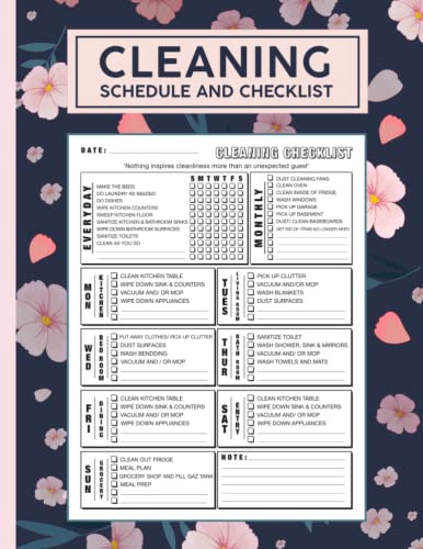 Cleaning Schedule and Checklist