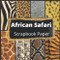 African Safari Scrapbook Paper Volume 1