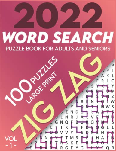2022 Word Search Zig Zag Large Print Volume 1