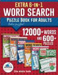 Extra 6-in-1 Collection Word Search Puzzle Book for Adults