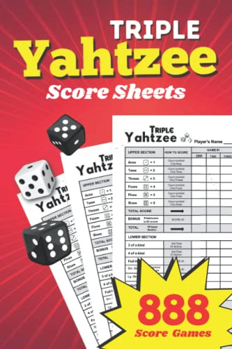 Triple Yahtzee Score Sheets