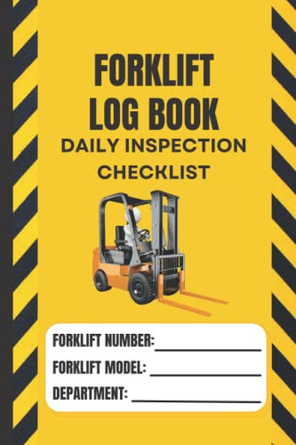 Forklift Log Book with Daily Inspection Checklist