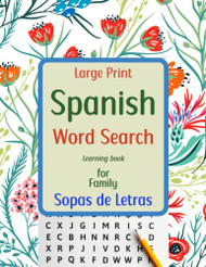 Large Print Spanish Word Search Learning Book for Family