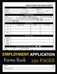 Employment Application Forms Book
