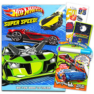 Hot Wheels Coloring and Activity Book Set for Kids - Bundle with 2 Hot