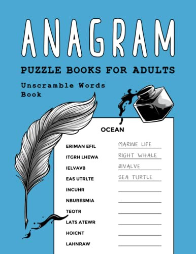 Anagram Puzzle Books for Adults: Unscramble Words Book