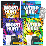 4 Biblical Word Search Books for Adults Seniors - Set of 4 Jumbo Bible