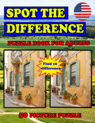 SPOT THE DIFFERENCE PUZZLE BOOK FOR ADULTS 50 PICTURE PUZZLE