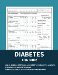 Diabetes Log Book: Diabetic Log Book with Blood Sugar Log Food Blood