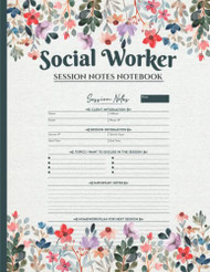 Social Worker Session Notes Notebook
