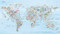 World Dive Wall Map - Illustrated World Scuba Diving Poster