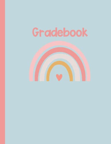 Teacher Gradebook: Boho Rainbow Class List Size 30