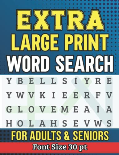 Extra Large Print Word Search