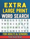 Extra Large Print Word Search