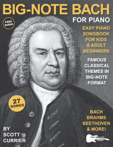 Big-Note Bach for Piano