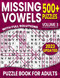 Missing Vowels Word Search Volume 3