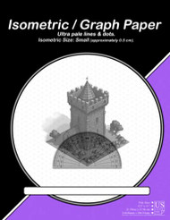 Isometric / Graph paper: Ultra pale lines and dots.