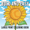 Bold and Easy Large Print Coloring Book for Adults & Seniors