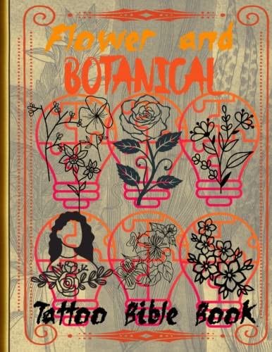 Flower and Botanical Tattoo Bible Book