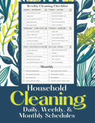 Household Cleaning Daily Weekly And Monthly Schedules