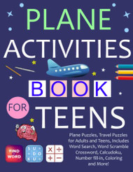 Plane Activities Book For Teens