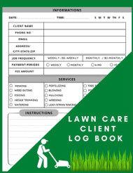 Lawn Care Client Log Book